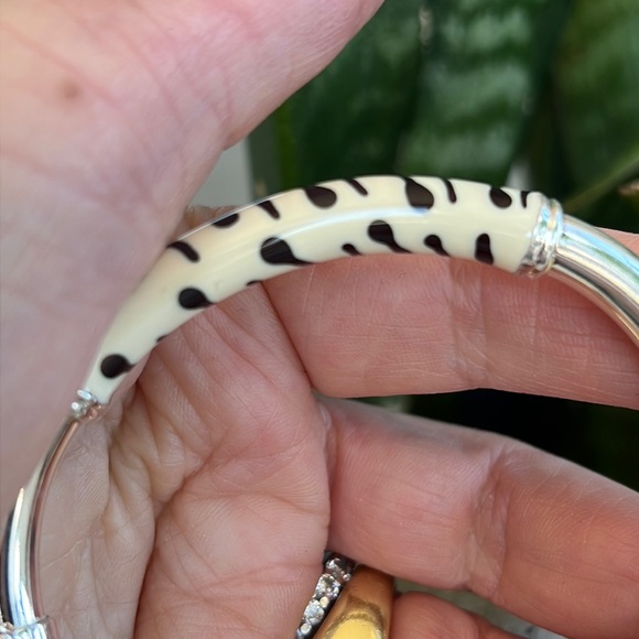 Sterling, silver, and enamel Bracelet - Picture 3 of 12